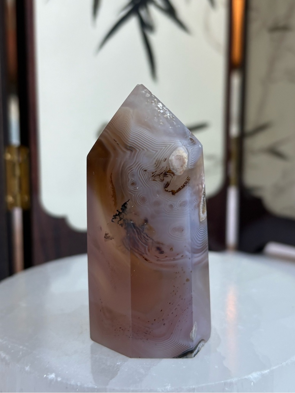 Purple Jelly Agate Tower